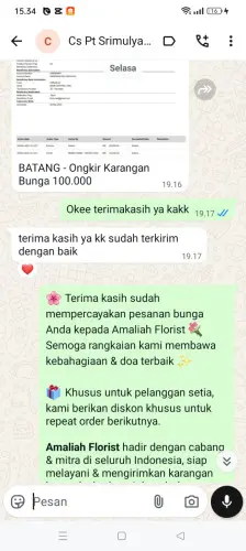 Testimonial Papan Bunga curugbarang