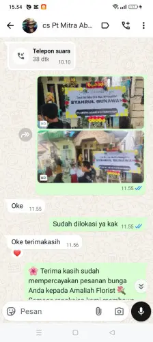 Testimonial Papan Bunga curugbarang