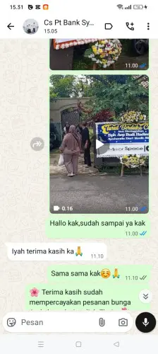 Testimonial Papan Bunga curugbarang